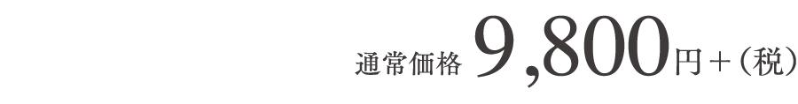通常価格20,000円+（税）
